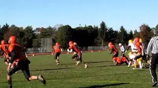 McDonogh vs Calvert Hall football clip 19 CJ Williams TD reception in OT 10 30 11