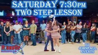 Two Step 🤗 Cuddle Wrap from Outside Turn 🤗 Lesson by DJ JohnPaul at Round Up