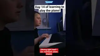 2 weeks of learning the piano! (Reading basic sheet music + stronger right hand!)
