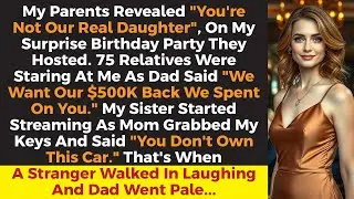 My Parents Revealed I'm Not Their Daughter, Demanded $500K Back. A Stranger Walked In And Dad Froze
