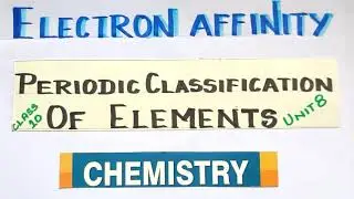 PCOE/Electron Affinity/Explanation in Tamil/CBSE/TN 10th Std