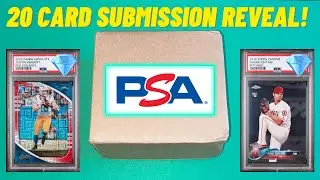 PSA Reveal! 20 Card Submission Return! Grading Results! Baseball, Basketball, Football, & Pokemon!