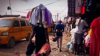 Lagos morning on a Saturday in a Rural Area