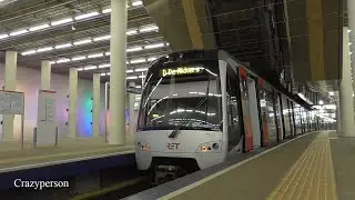 RET Metro De Akkers - Rotterdam Centraal rond Zonsondergang