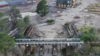 Aerial view of Heritage Square