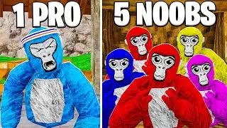 Can 9 Noobs Beat 1 Pro in Gorilla Tag?