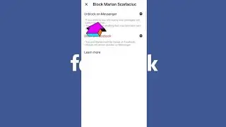 Cum sa deblochez o persoana de pe Messenger?
