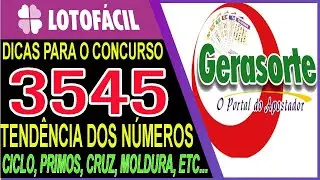 Dicas Para Lotofacil 3545 - Sugest&atilde;o de Ciclo