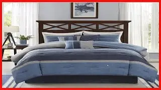 Madison Park Cozy Comforter Set Casual Modern Design - All Season Bedding, Matching Bed Skirt, Decor