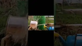 стреляем цементом водным пистолетом #выстрел #эксперимент #мем #снайпер #вода #пистолет #оренбург