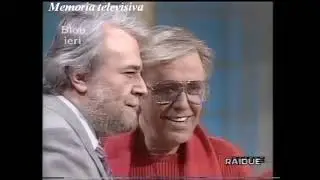 [1989, Mezzogiorno &egrave;] Gianfranco Funari e le nacchere con la dentiera