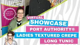 Port Authority&reg; Ladies Textured Crepe Long Tunic