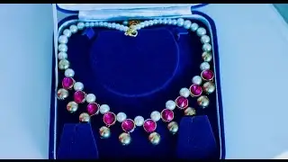 How to make  necklace | DIY fast and easy necklace |designer pearl jewelry |Beads art\vineeta mishra