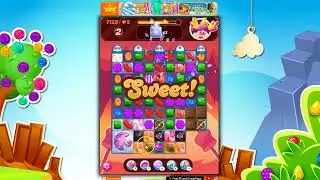 Candy Crush Level 7128 Talkthrough, 17 Moves 0 Boosters
