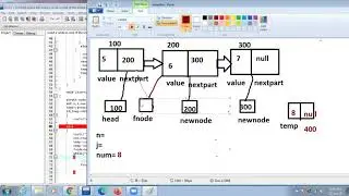 insert a node in last of singly  linked list