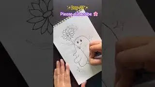 Ghost flower 🌸 painting ✨ #music #viral #art #shortsfeed #artandcraft #drawing #easydrawing#artwork