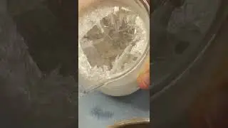 🔥 Purifying Potassium Nitrate for 🚀 Rocketry via 🧪 Crystallization process #shorts