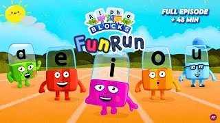 Alphablocks Fun Run — учим алфавит | Фонетика и звуки букв | Игра CBeebies Go Explore
