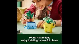 Конструктор LEGO Botanicals Happy Plants для украшения спальни или комнаты в общежитии.