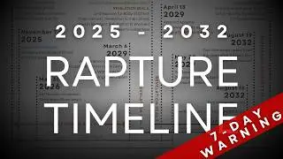 Joshua's November 7-9, 2025 Rapture Timeline - 7-DAY WARNING (Ark Closing)