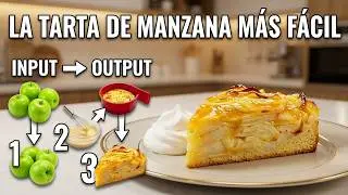 Tarta de manzana con poca masa