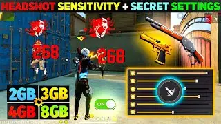free fire best SENSITIVITY SETTINGS 2024 | how to headshot in free fire | dessert eagle headshot tri