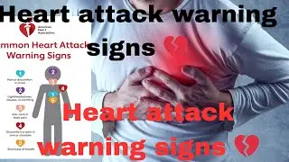 | Heart attack warning signs 💔 | First aid management |