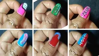 Simple nail art design at Home 🏡# nail tutorial 2025💅