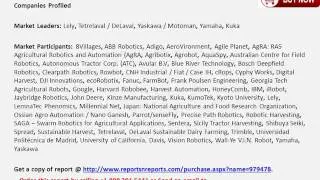 Agricultural Robots Market Reach $27.1 billion by 2023