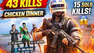 BGIS 2026 In-Game Qualifiers 🔥 43 KILLS CHICKEN DINNER 🐔 | SOLO 15 KILLS 😱 | @skinny.doc17 #bgis2026