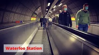 Waterloo Station on Saturday Morning | London Walking Tour ASMR 4K