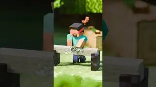 Minecraft Steve Breaking Different Blocks
