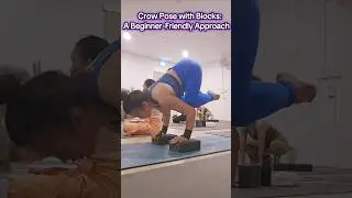 CROW POSE WOBBLE CORRECTION | Crow Pose with Blocks: A Beginner-Friendly Approach#yoga #youtube