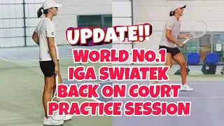 Update:World no.1 Iga swiatek Back on Court  Practice Session For Upcoming Match at Bnpwarsawopen