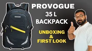 PROVOGUE 35L Laptop Backpack Unisex Bag with Rain Cover - Unboxing and First Look