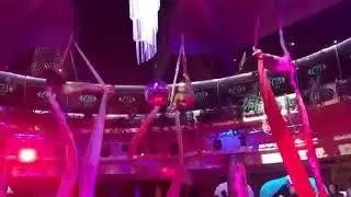 Акробатическое  шоу на полотнах от компании RF-Event