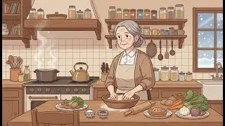 Flour, Patience, and Years of Experience Animated Life with Grandma |Ghibli | ASMR | Animated Vlog.