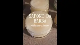 Sapone da barba naturale fatto in casa con olio di cocco e calendula