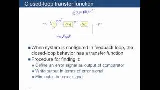 Derive closed loop transfer function