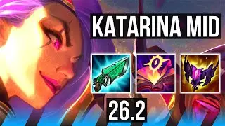 KATARINA vs HWEI (MID) | Perfect KDA: 16/0/4, Dark Harvest | EUW Master | 26.2