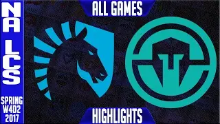 Team Liquid vs Immortals All Games - NA LCS W4D2 Spring 2017 - TL vs IMT All Games