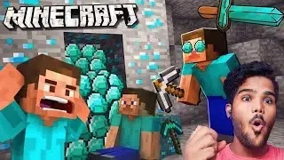 Diamond Mine With TNT in Minecraft😰🥶 (Part-3)