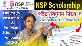 NSP Scholarship য়ে Payment কিমান দিয়ে&nbsp;? OBC, SC, ST NSPscholarship payment kitna milta hai?