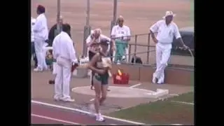 Atletik Masters i Durban Sydafrika 1997 Kastemangekamp Kuglest&oslash;d 7,54 m  Alhmann Nielsen EAF DK