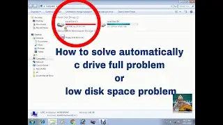 How to Solve automatically C drive full problem | low disk space problem Solved 2017