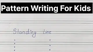 Pattern Writing For Nursery Class | Standing Line | Sleeping Line | Pre Writing 📝📖 #youtube #video