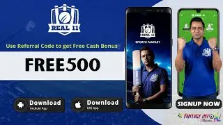 Real11 Fantasy App : Real 11 app Review | Real 11 Refer Code and Download Link 2021