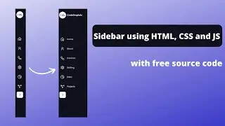How to create  Sidebar using HTML and CSS | Tutorial for beginners.