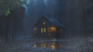 Rain Sounds For Sleeping | Heavy Rain and Thunderstorm for Deep Sleep and Relaxation All Night