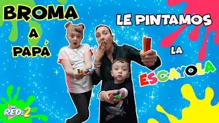 BROMA al papa!! Le PINTAMOS la ESCAYOLA!! Reacción de Dani|Enredos en Familia
